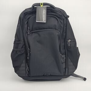 Vertex 5387 Viper Computer Backpack, Black, Travel School Commuter Bag New Tags